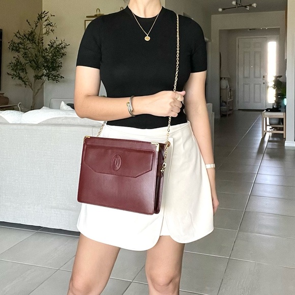 🍓Cartier Bordeaux Must de Line Clutch - Picture 16 of 16